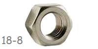 Hex Nut, UNC Stainless 18-8