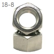 3/4"-10  Hex Nut, UNC (Coarse) Stainless 18-8,  1 ea
